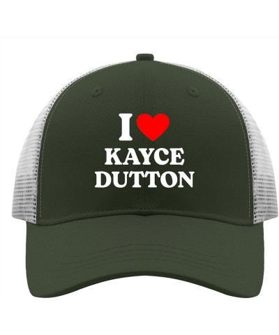 I Love Kayce Duttons Trucker Hat Funny Fashion Caps for Men Caps Breathable Summer Hats Army Green $11.99 Visors