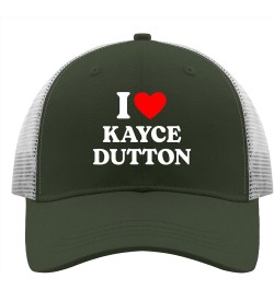 I Love Kayce Duttons Trucker Hat Funny Fashion Caps for Men Caps Breathable Summer Hats Army Green $11.99 Visors