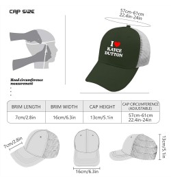 I Love Kayce Duttons Trucker Hat Funny Fashion Caps for Men Caps Breathable Summer Hats Army Green $11.99 Visors