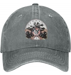 Grand Band Funk Railroad Hat Cap Adult Washed Denim Baseball Cap Adjustable Men Women Peaked Cap Black Gray $10.89 Baseball Caps