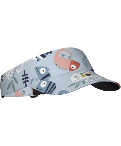 Cute Colorful Animal Visor Hats for Women Adult Unisex Summer Outdoor Sports Ultraviolet Protection Running Cap Cute Chameleo...