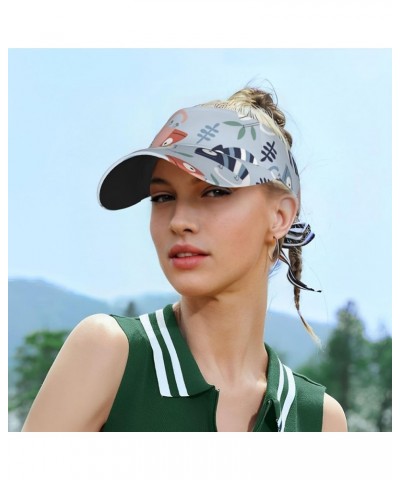 Cute Colorful Animal Visor Hats for Women Adult Unisex Summer Outdoor Sports Ultraviolet Protection Running Cap Cute Chameleo...