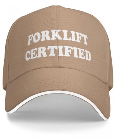 Forklift Certified Cap Unisex Outdoor Sport Trucker Hat Adjustable Dad Baseball Caps Black Natural $9.01 Baseball Caps