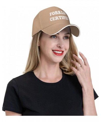 Forklift Certified Cap Unisex Outdoor Sport Trucker Hat Adjustable Dad Baseball Caps Black Natural $9.01 Baseball Caps