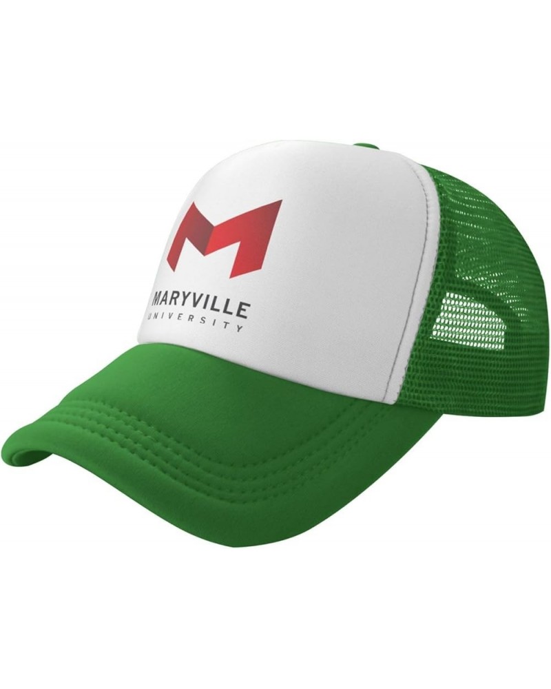 Maryville University Trucker Hats for Both Men and Women - Mesh Baseball Snapback Hats Green $12.38 Baseball Caps