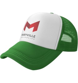 Maryville University Trucker Hats for Both Men and Women - Mesh Baseball Snapback Hats Green $12.38 Baseball Caps