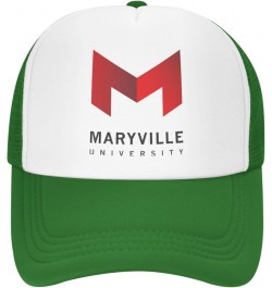 Maryville University Trucker Hats for Both Men and Women - Mesh Baseball Snapback Hats Green $12.38 Baseball Caps