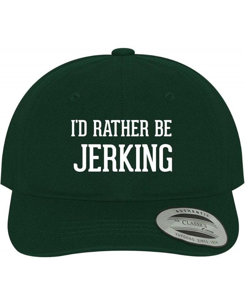 I'd Rather Be Jerking - Soft Dad Hat Baseball Cap Forest $22.76 Baseball Caps