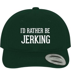 I'd Rather Be Jerking - Soft Dad Hat Baseball Cap Forest $22.76 Baseball Caps