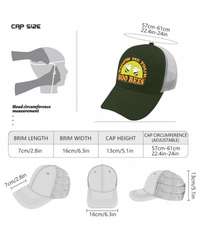 Cowgirl hat Show me Your Boo Bees Summer hat Camping hat Gifts for Son Cool Cap Army Green 2 $9.88 Cowboy Hats