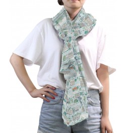 Cartoon Eiffel Tower Castle Chiffon Silk Long Scarf Shawl Wrap $13.10 Scarves