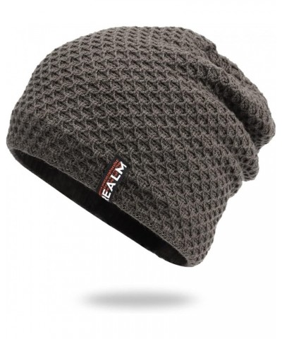 Thick Unisex Mens Lined Warm Hat Knit Winter Baseball Caps Orioles Floppy Hat Coffee $7.78 Skullies & Beanies