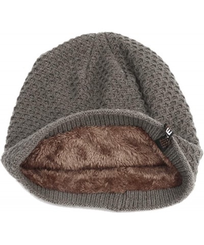 Thick Unisex Mens Lined Warm Hat Knit Winter Baseball Caps Orioles Floppy Hat Coffee $7.78 Skullies & Beanies