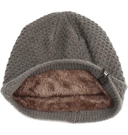 Thick Unisex Mens Lined Warm Hat Knit Winter Baseball Caps Orioles Floppy Hat Coffee $7.78 Skullies & Beanies