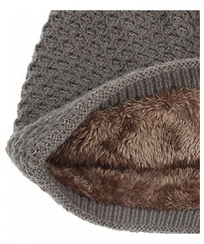 Thick Unisex Mens Lined Warm Hat Knit Winter Baseball Caps Orioles Floppy Hat Coffee $7.78 Skullies & Beanies