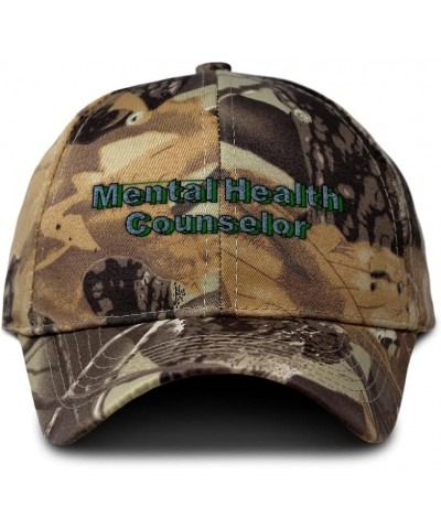 Camo Baseball Cap Mental Health Counselor Cotton Hunting Dad Hats for Men & Women Forest Tree Khaki Design Only $15.89 Baseba...