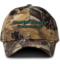 Camo Baseball Cap Mental Health Counselor Cotton Hunting Dad Hats for Men & Women Forest Tree Khaki Design Only $15.89 Baseba...