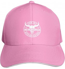 Living in The New World with an Old Souls Baseball Cap for Men Women Dad Hat Adjustable Sports Hats Fashion Caps Pink $9.30 B...