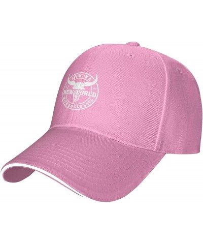 Living in The New World with an Old Souls Baseball Cap for Men Women Dad Hat Adjustable Sports Hats Fashion Caps Pink $9.30 B...