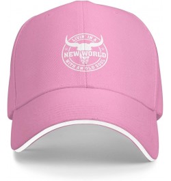 Living in The New World with an Old Souls Baseball Cap for Men Women Dad Hat Adjustable Sports Hats Fashion Caps Pink $9.30 B...