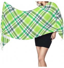 Green Plaid Imitation Cashmere Tassel Scarf Winter Scarf Autumn Softest Classic Warm 1 $10.60 Scarves