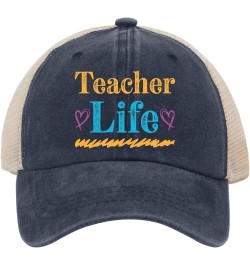 Cowboy hat Men Teacher Life and a Heart with a Cross Cowgirl Hats Women Cute hat Gifts for Men Golf Cap Suitable for Purplish...