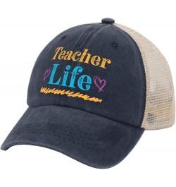 Cowboy hat Men Teacher Life and a Heart with a Cross Cowgirl Hats Women Cute hat Gifts for Men Golf Cap Suitable for Purplish...