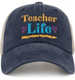 Cowboy hat Men Teacher Life and a Heart with a Cross Cowgirl Hats Women Cute hat Gifts for Men Golf Cap Suitable for Purplish...