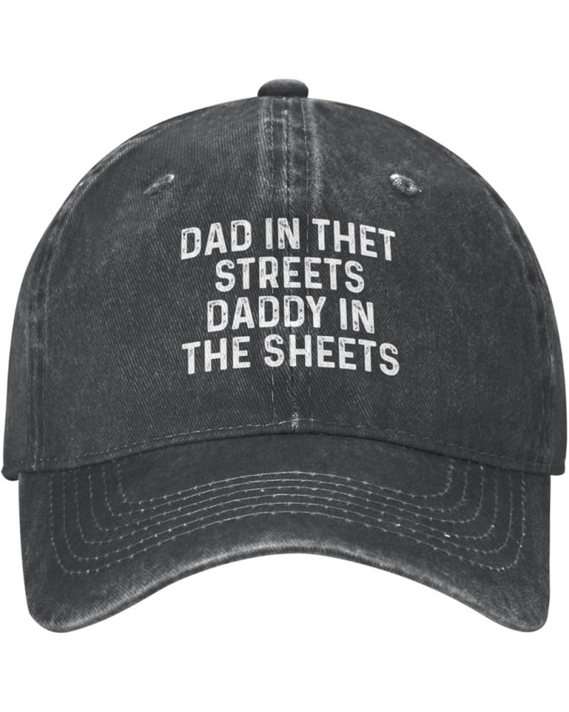 Dad in The Streets Daddy in The Sheets Hat Women Baseball Hat Cute Caps Black $8.99 Baseball Caps