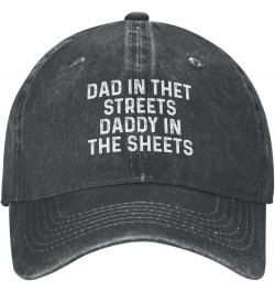 Dad in The Streets Daddy in The Sheets Hat Women Baseball Hat Cute Caps Black $8.99 Baseball Caps