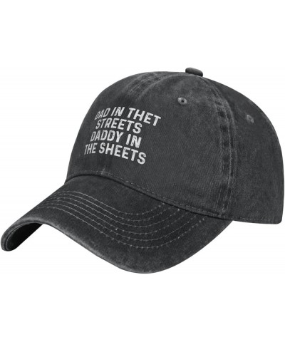 Dad in The Streets Daddy in The Sheets Hat Women Baseball Hat Cute Caps Black $8.99 Baseball Caps