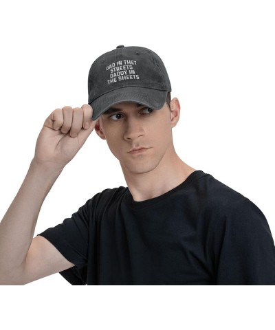 Dad in The Streets Daddy in The Sheets Hat Women Baseball Hat Cute Caps Black $8.99 Baseball Caps