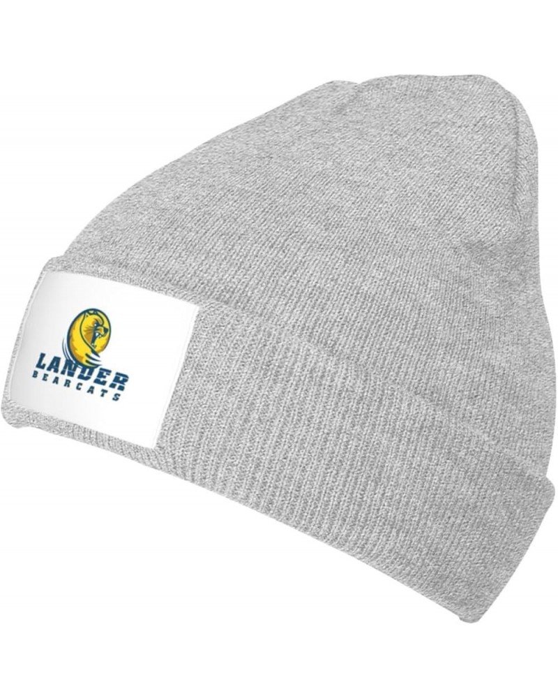 Lander University Logo Classic Warm Winter Knit Cap Fleece Lined Beanie Hat Gray $12.59 Skullies & Beanies