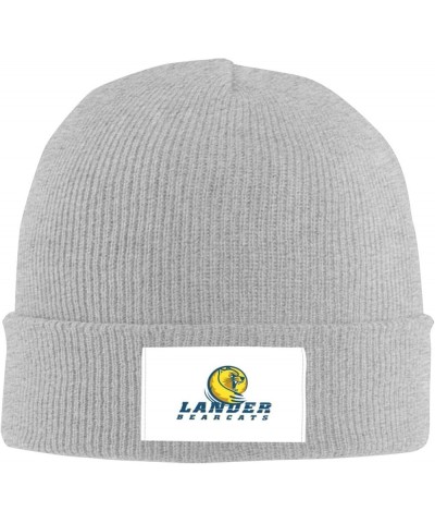 Lander University Logo Classic Warm Winter Knit Cap Fleece Lined Beanie Hat Gray $12.59 Skullies & Beanies