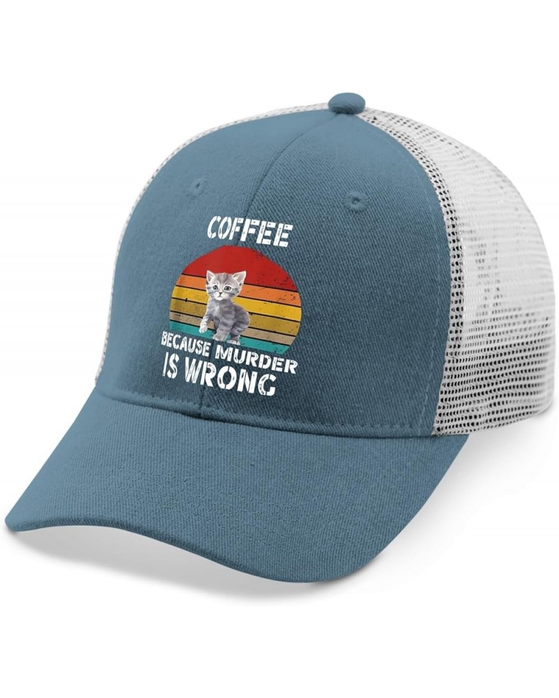 Gifts for Women Hats Coffee Because Murder is Wrong Hat and Birthday Cute Hats and Funny Travel Hats and Skyblue $9.65 Cowboy...