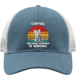 Gifts for Women Hats Coffee Because Murder is Wrong Hat and Birthday Cute Hats and Funny Travel Hats and Skyblue $9.65 Cowboy...