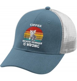 Gifts for Women Hats Coffee Because Murder is Wrong Hat and Birthday Cute Hats and Funny Travel Hats and Skyblue $9.65 Cowboy...