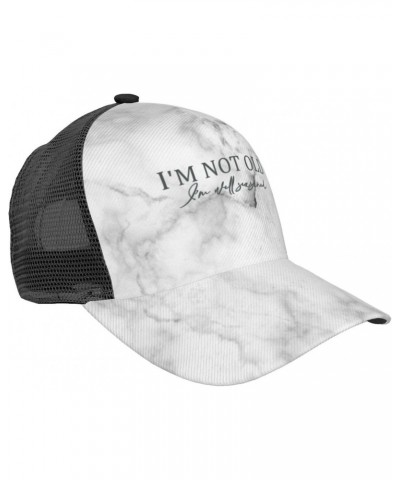 Women's and Men's Baseball Cap Adjustable I'm not Old I'm Well Seasoned Mesh Trucker Cap Original Dad Hat Black $10.54 Baseba...