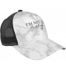 Women's and Men's Baseball Cap Adjustable I'm not Old I'm Well Seasoned Mesh Trucker Cap Original Dad Hat Black $10.54 Baseba...