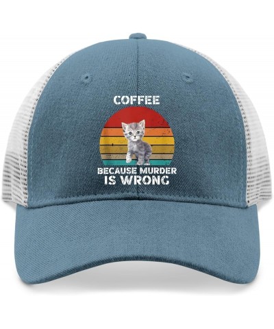 Gifts for Women Hats Coffee Because Murder is Wrong Hat and Birthday Cute Hats and Funny Travel Hats and Skyblue $9.65 Cowboy...