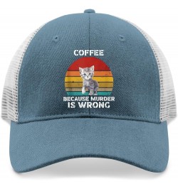 Gifts for Women Hats Coffee Because Murder is Wrong Hat and Birthday Cute Hats and Funny Travel Hats and Skyblue $9.65 Cowboy...