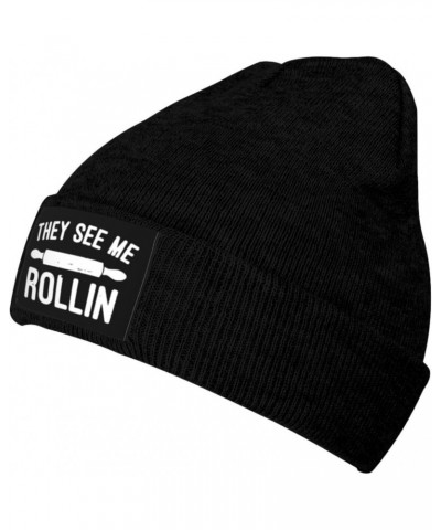 Funny Baking Baker Gifts Black Beanies for Men Women Running Hat Skull Caps for Men Beanie Men's Skullies & Beanies $9.87 Sku...