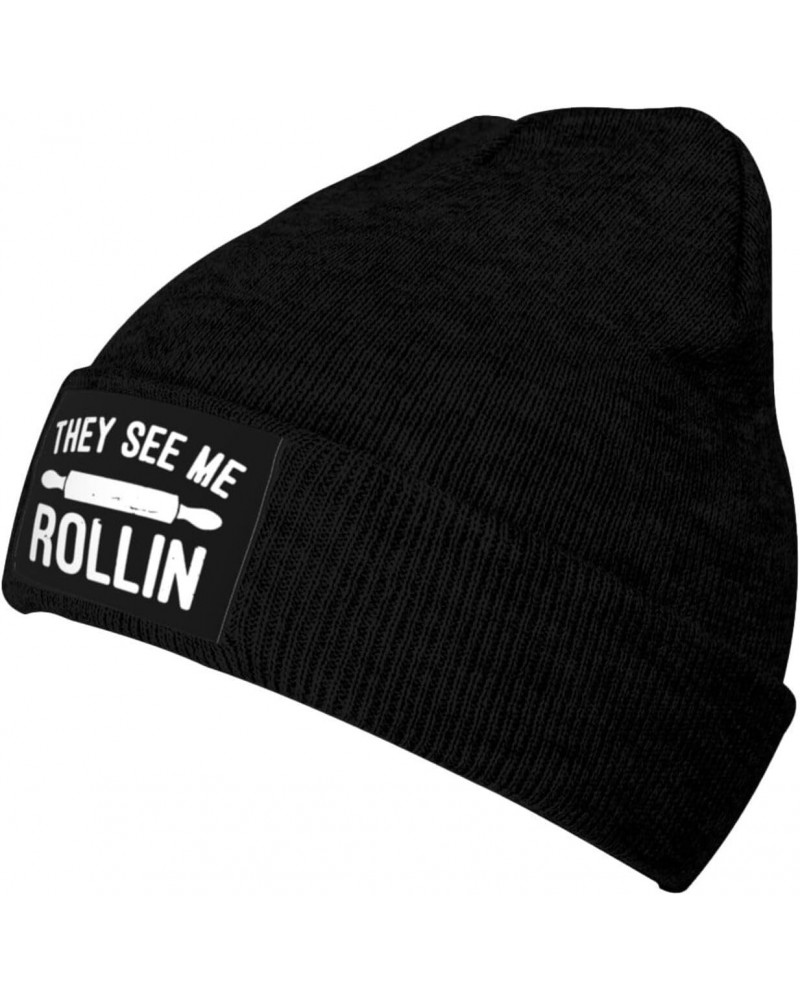 Funny Baking Baker Gifts Black Beanies for Men Women Running Hat Skull Caps for Men Beanie Men's Skullies & Beanies $9.87 Sku...