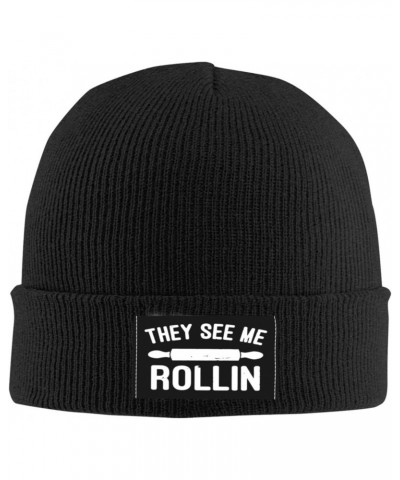 Funny Baking Baker Gifts Black Beanies for Men Women Running Hat Skull Caps for Men Beanie Men's Skullies & Beanies $9.87 Sku...