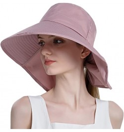 Women's Sun Hats Sunscreen Horsetail Fishing Cap Fashion Summer Outdoor Big Brim Hat, pink, one size fits most $9.52 Sun Hats