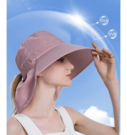 Women's Sun Hats Sunscreen Horsetail Fishing Cap Fashion Summer Outdoor Big Brim Hat, pink, one size fits most $9.52 Sun Hats