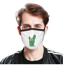 Tall Cactus Face Mask 2 Pcs Face Cover Reusable Washable Breathable for Men Women Balaclavas Bandanas Black $11.49 Balaclavas