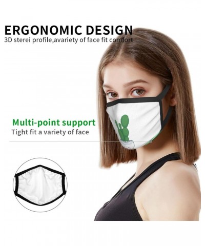 Tall Cactus Face Mask 2 Pcs Face Cover Reusable Washable Breathable for Men Women Balaclavas Bandanas Black $11.49 Balaclavas