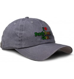 Soft Washed Baseball Cap I Love Peach-Fronted Conure Birds Cotton Dad Hats for Men & Women Grey Design Only $12.90 Baseball Caps