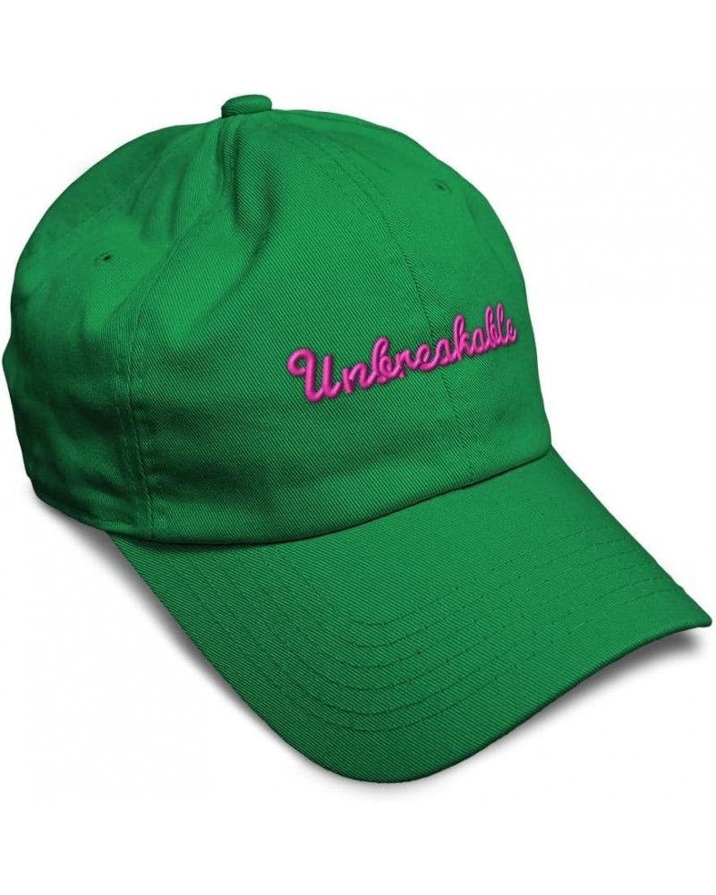 Soft Baseball Cap Unbreakable Style B Cotton Dad Hats for Men & Women Kelly Green $12.00 Baseball Caps